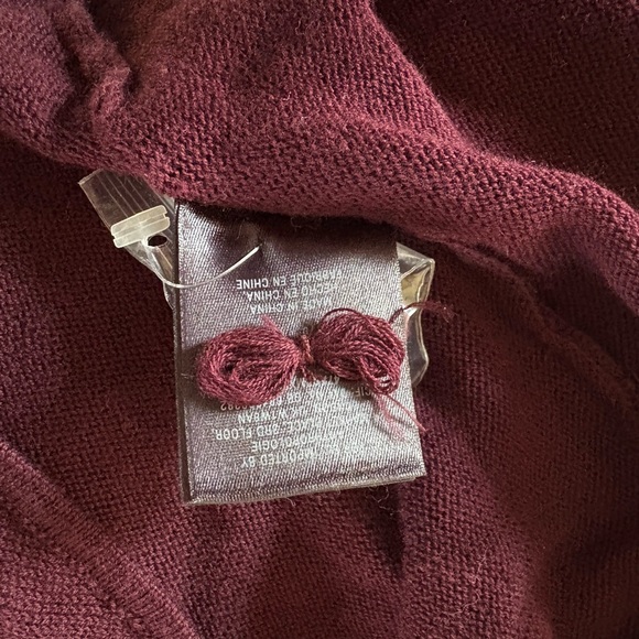 Moth Anthropologie Eggplant Aubergine Snap Front Lightweight Cotton Cardigan - Picture 10 of 10